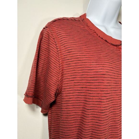 SUNDANCE Candice Stripped Easy Dress 100% Cotton Henley Casual Weekend Large - Picture 3 of 12